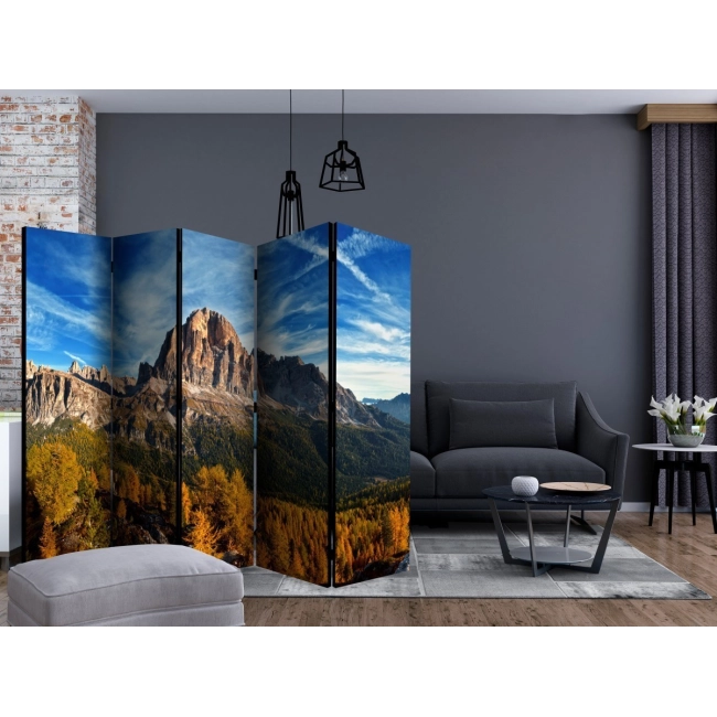 Parawan 5-częściowy - Widok panoramiczny na włoskie Dolomity II [Room Dividers]