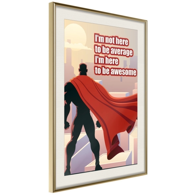 Plakat - superbohater superman dla dzieci KIDS INSPIRACJE