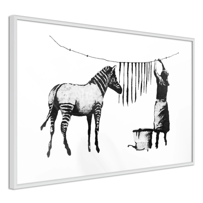 Plakat - Banksy: Washing Zebra Stripes