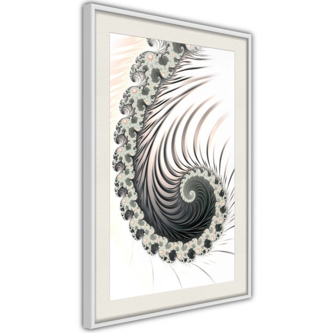 Plakat - Fraktalna spirala (pozytyw)