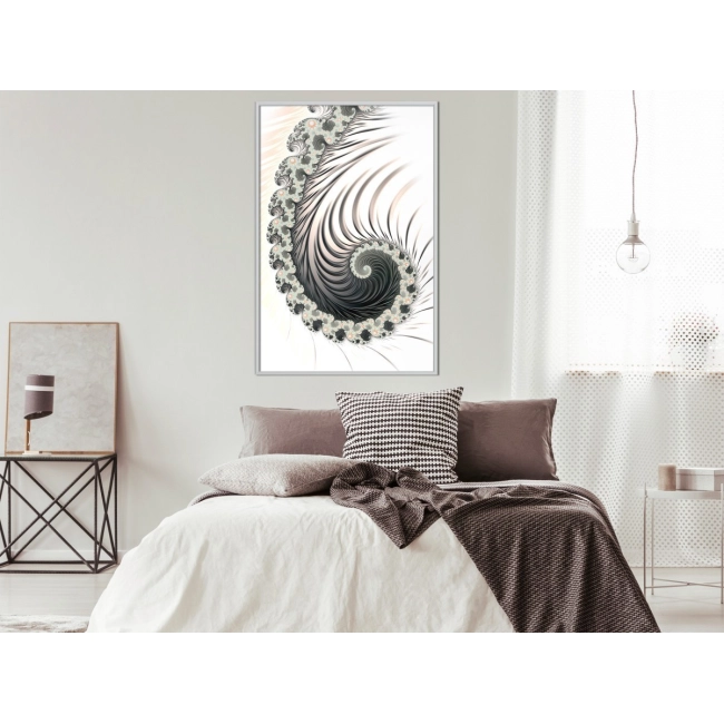 Plakat - Fraktalna spirala (pozytyw)