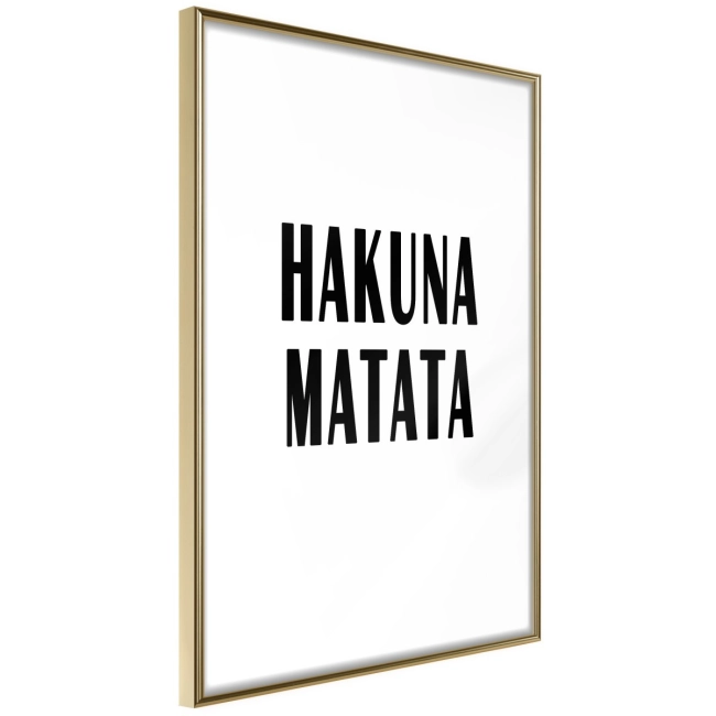 Plakat - Hakuna Matata INSPIRACJE
