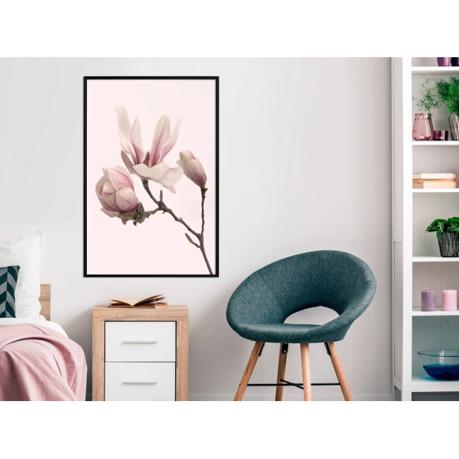Plakat - Kwitnące magnolie II
