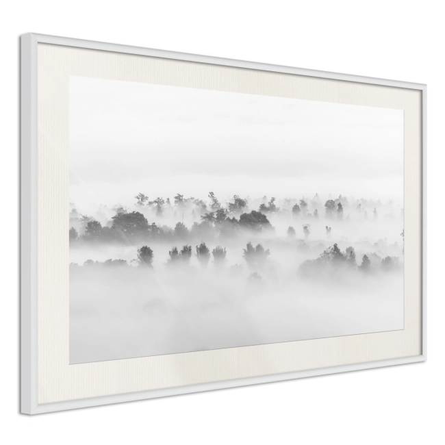 Plakat - Mgła nad lasem