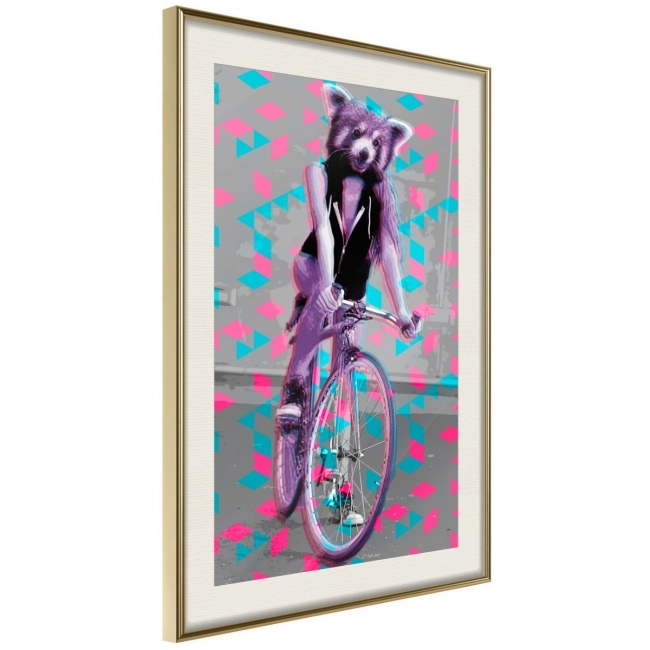 Plakat - Niezwykła rowerzystka WOMEN