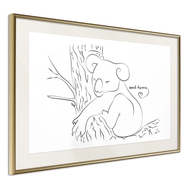 Plakat - Odpoczywający koala
