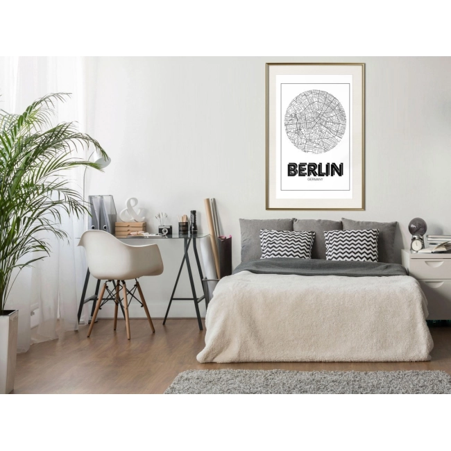 Plakat - Plan miasta: Berlin (okrągły) NIEMCY