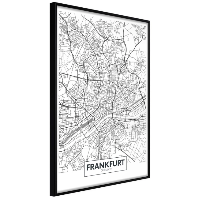 Plakat - Plan miasta: Frankfurt NIEMCY