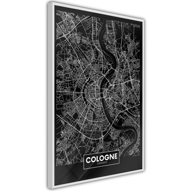Plakat - Plan miasta: Kolonia (ciemny) NIEMCY