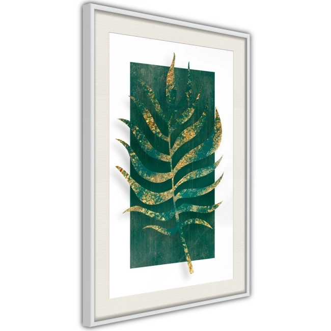 Plakat - Pozłacany liść palmy
