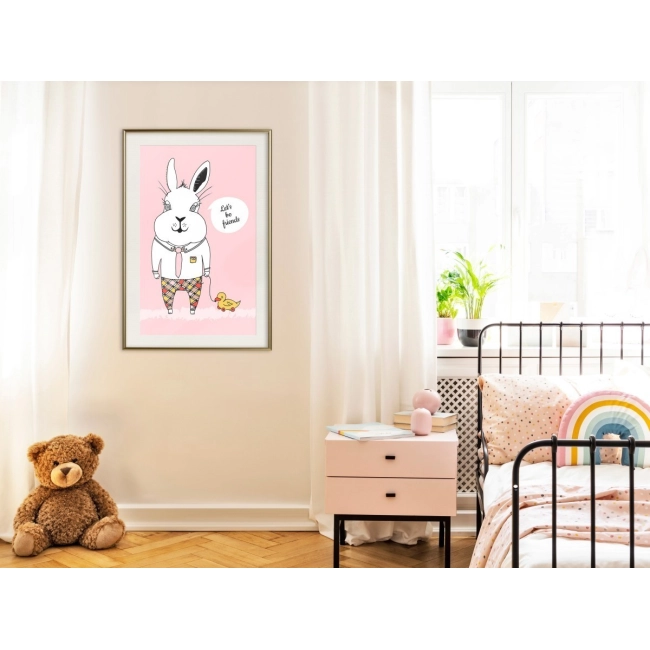 Plakat - Przyjacielski królik KIDS