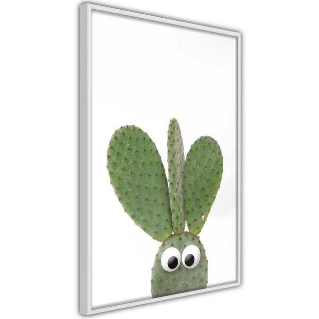 Plakat na ścianę uśmiech na twarzy śmieszny kaktus