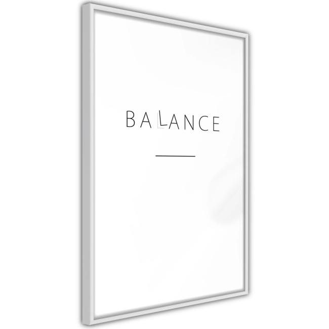 Plakat - Szukaj równowagi