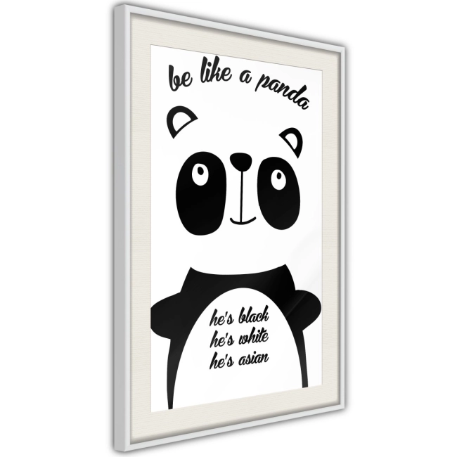 Plakat - Tolerancyjna panda