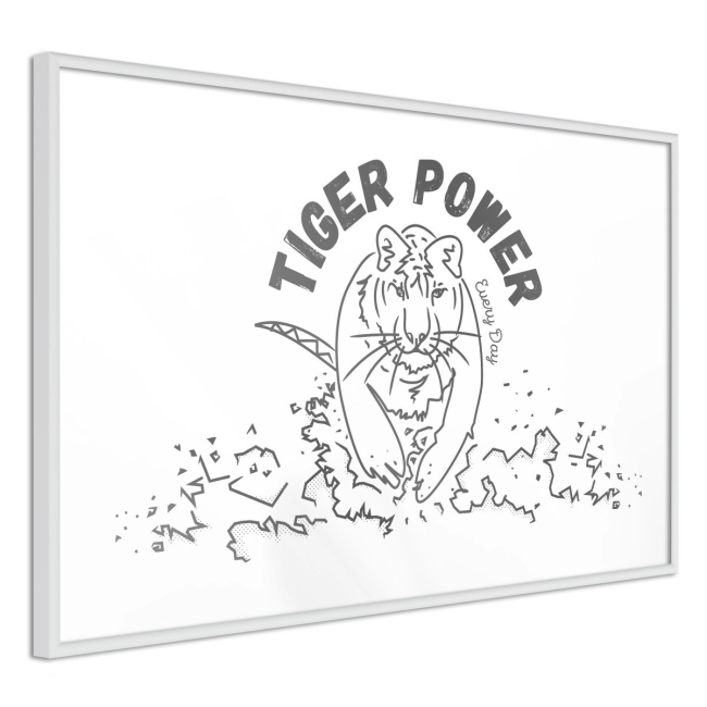 Plakat - Wewnętrzny tygrys