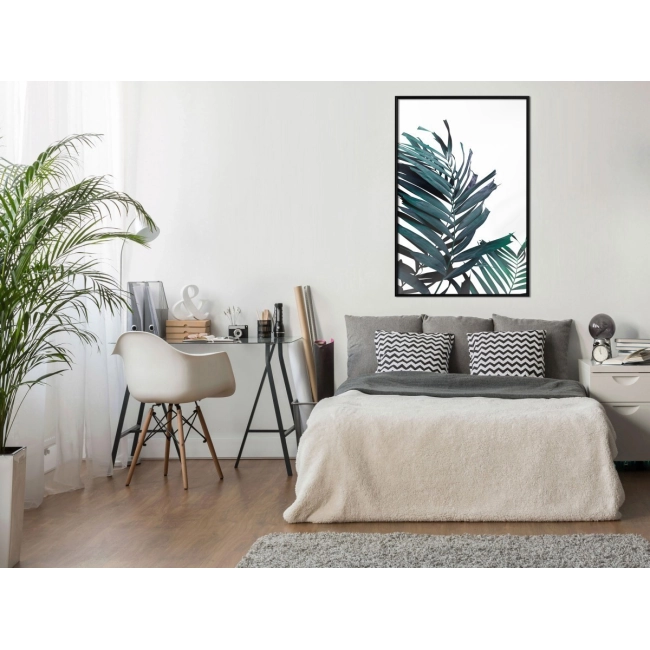 Plakat - Wiecznie zielone liście palmy