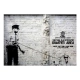 Fototapeta - Banksy- Grafitti na murze