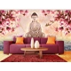 Fototapeta XXL - Budda i magnolia