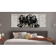 Obraz - Bogate małpy (5-częściowy) wąski OBRAZ NA PŁÓTNIE WŁOSKIM