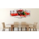 Obraz - Czerwone warzywa (5-częściowy) drewno szeroki