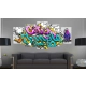 Obraz - Graffiti: miejska dżungla OBRAZ NA PŁÓTNIE WŁOSKIM