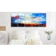 Obraz - Kolorowe niebo (5-częściowy) wąski OBRAZ NA PŁÓTNIE WŁOSKIM