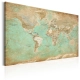 Obraz - Mapa świata: Seledynowa podróż