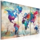 Obraz - Mapy świata: Styl nowoczesny OBRAZ NA PŁÓTNIE WŁOSKIM