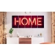 Obraz - Neonowe home OBRAZ NA PŁÓTNIE WŁOSKIM