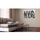 Obraz - Nowy Jork (czarno-biały) OBRAZ NA PŁÓTNIE WŁOSKIM