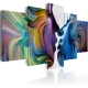 Obraz - Pocałunek kolorów OBRAZ NA PŁÓTNIE WŁOSKIM
