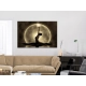 Obraz - Szpagat (1-częściowy) szeroki złoty