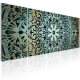 Obraz - Zielona Mandala OBRAZ NA PŁÓTNIE WŁOSKIM