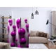 Parawan 3-częściowy - Fioletowe kulki [Room Dividers]