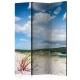Parawan 3-częściowy - Plaża na Costa da Morte [Room Dividers]