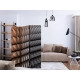 Parawan 3-częściowy - Stalowa obrona [Room Dividers]