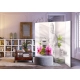 Parawan 5-częściowy - Budda i orchidee II [Room Dividers]