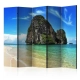 Parawan 5-częściowy - Egzotyczny krajobraz - plaża Railay, Tajlandia II [Room Dividers]