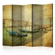 Parawan 5-częściowy - Grand Canal, Venice (Vintage) II [Room Dividers]