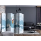 Parawan 5-częściowy - Rakieta w chmurach [Room Dividers]