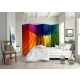 Parawan 5-częściowy - Tęczowa fala II [Room Dividers]