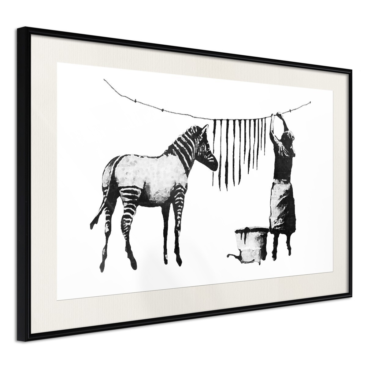 Plakat Banksy Washing Zebra Stripes