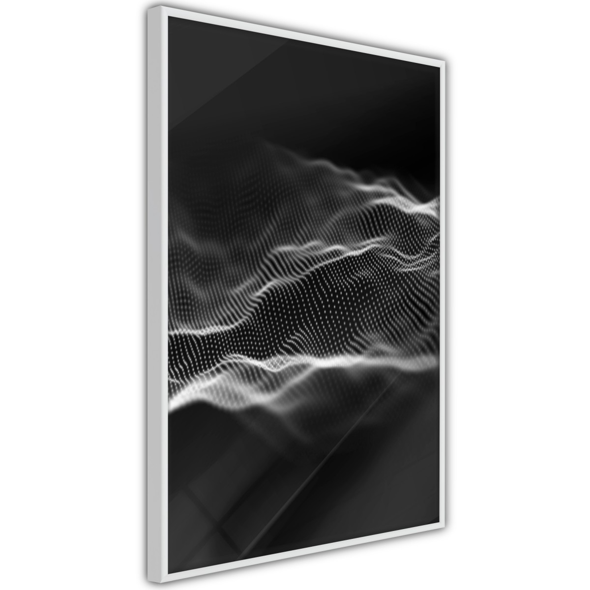 Fala Dźwiękowa Trafia Na Betonową ścianę Plakat - Fala dźwiękowa