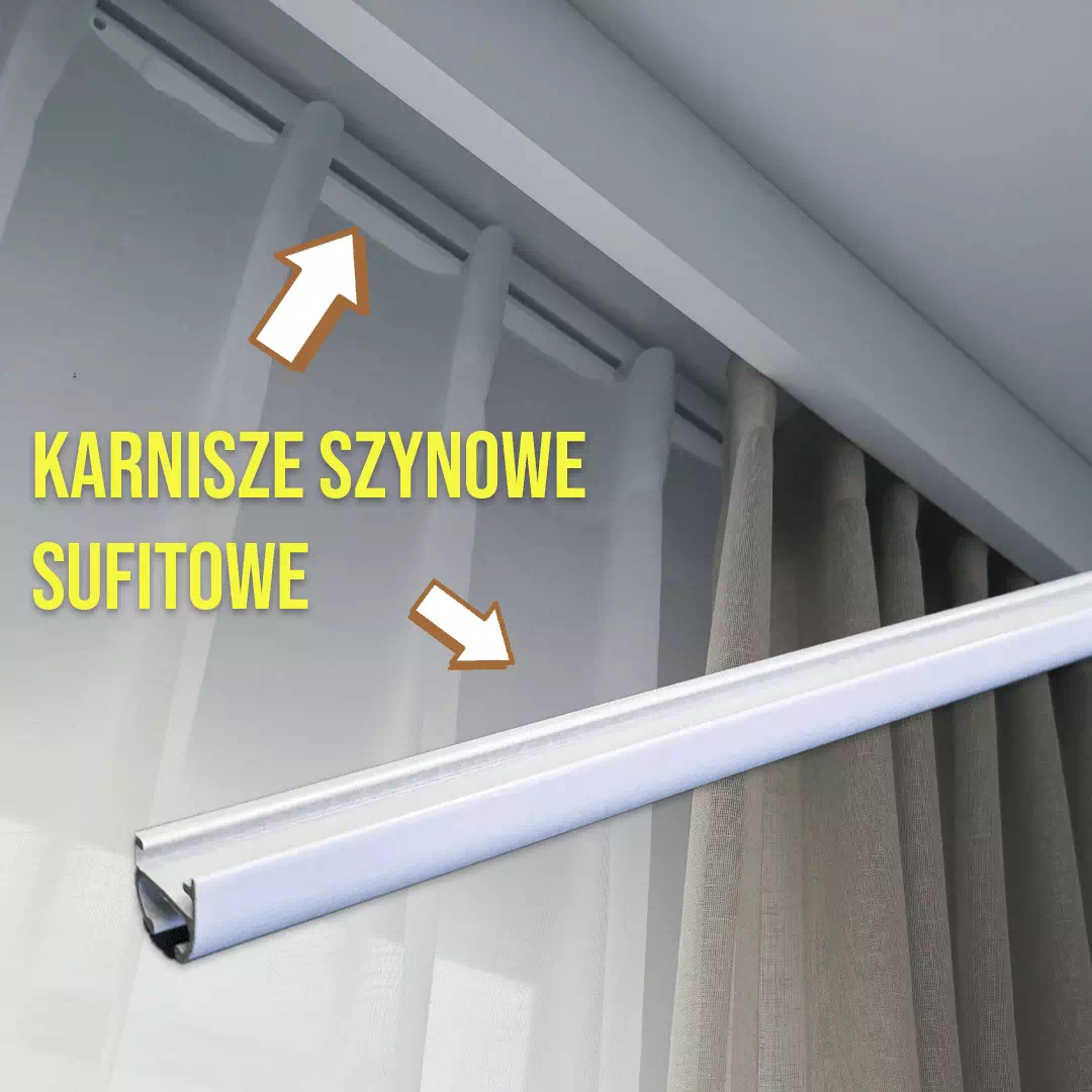 Karnisze szynowe sufitowe – jak wybrać szynę do firan i zasłon? Kompletny poradnik Radimar