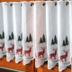 Zazdrostka świąteczna na okno panelowa RENIFER SANIE na patyczek biała z haftem - możliwy komplet 40cm i 60cm - bez obszywania