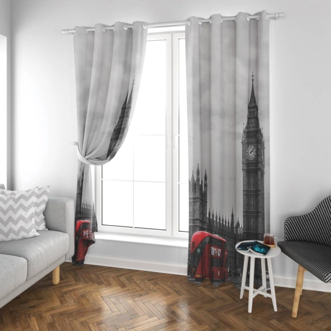 Zasłona BIG BEN na przelotkach 135x250 OSTATNIA SZTUKA