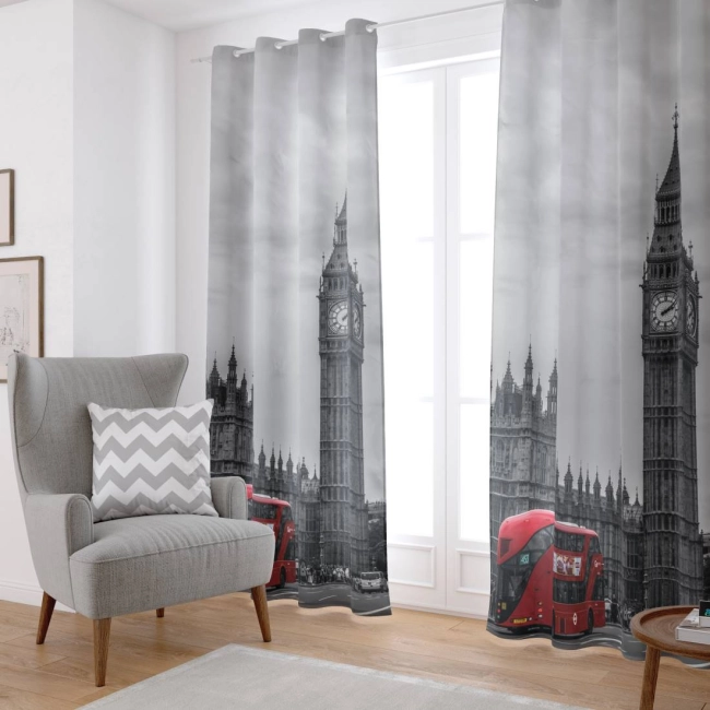 Zasłona BIG BEN na przelotkach 135x250 OSTATNIA SZTUKA
